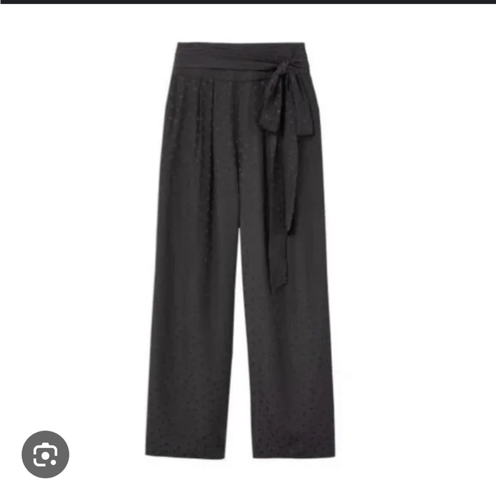 Rebecca Taylor black heart jacquard pants